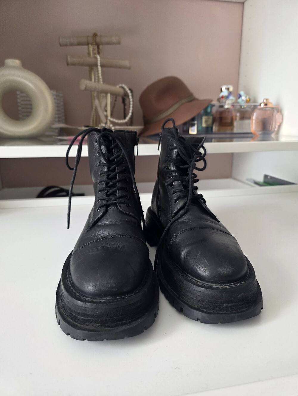 Fitz and Floyd Black Suede Ankle Boots